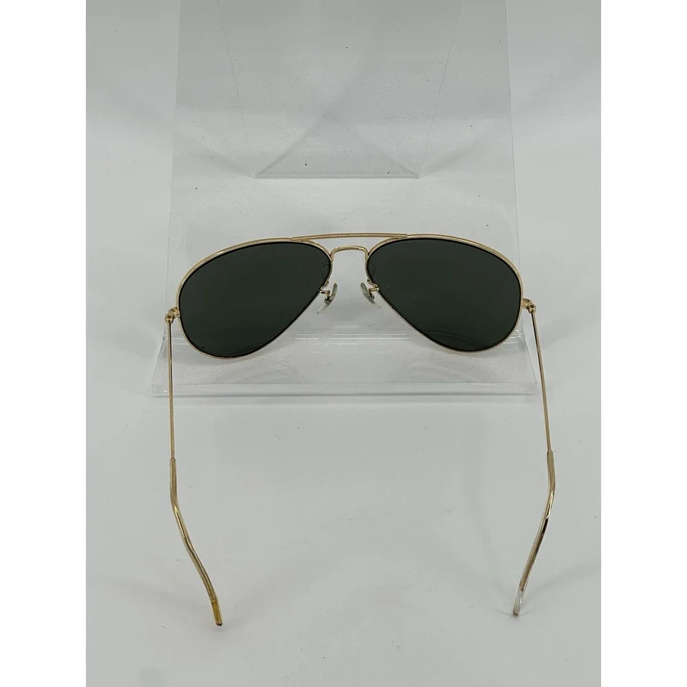 Aviator Glasses Black Lens Gold Metal Frame Sunglasses